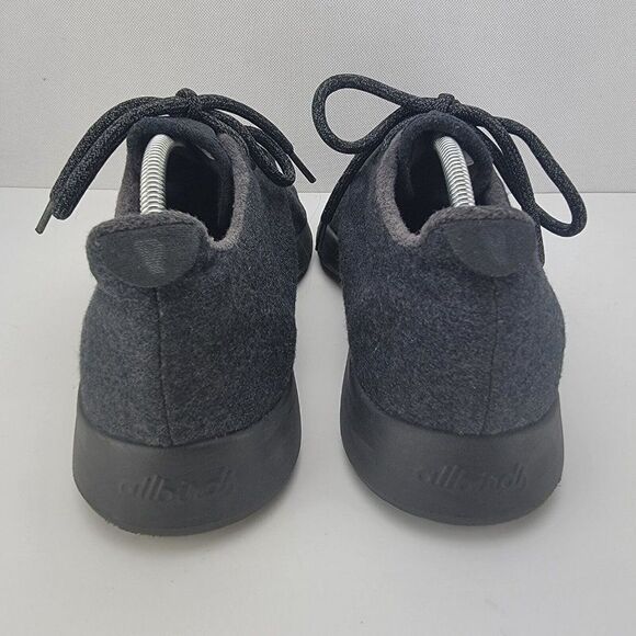 Allbirds WR M11 Mens Size 11 Wool Runners Lace Up Charcoal Black Running Shoes - Picture 4 of 7
